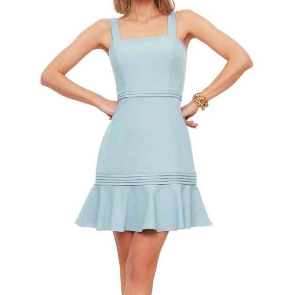 TRENDYOL SIZE 4 BABY BLUE WOMENS DRESS